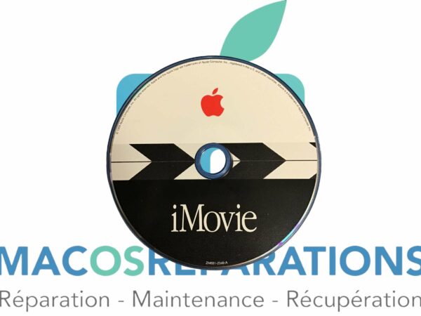 CD d'installation du logiciel vintage 1999 iMovie 1 v1.0.1 Macintosh Mac disque d'installation