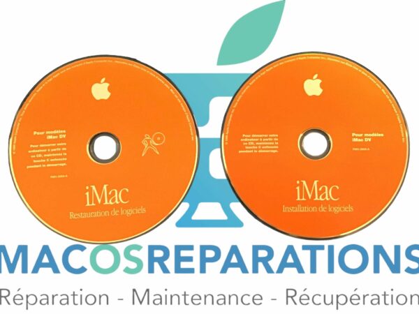 CD d'installation de Mac OS 9.0 et de logiciels pour modèles iMac DV année 1999