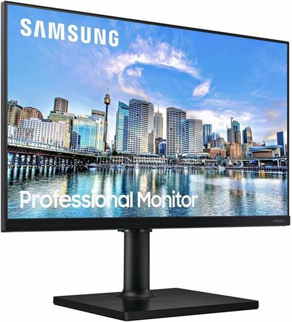 Samsung Ecran PC Professionnel 24'' Série T45F Noir, Dalle IPS, Full HD (1920x1080), HDMI, Display Port, USB, Pied HAS et Fonction Pivot