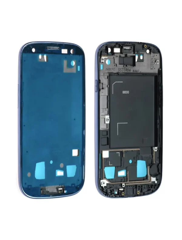 Châssis écran Samsung Galaxy S3 (i9300) Bleu