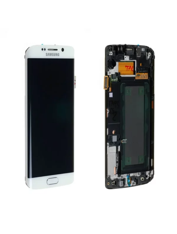 Écran Samsung Galaxy S6 Edge (G925F) Blanc Astral + Châssis Origine