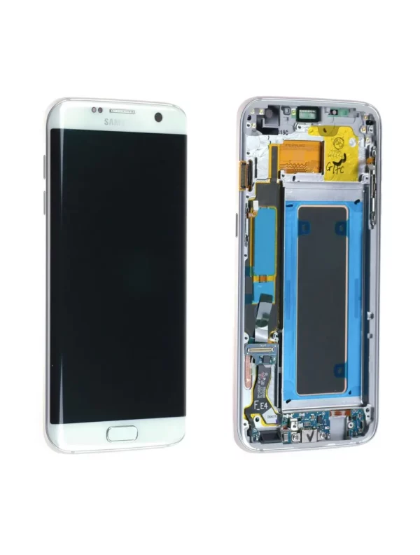Écran Samsung Galaxy S7 Edge (G935F) Blanc Perle + Châssis Origine