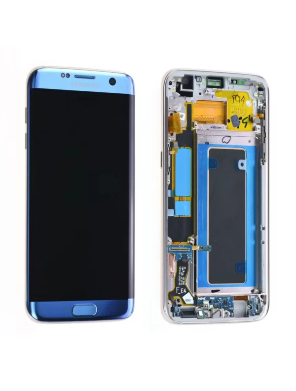 Écran Samsung Galaxy S7 Edge (G935F) Bleu + Châssis Origine