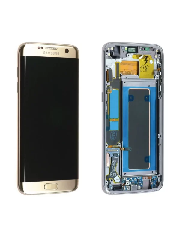 Écran Samsung Galaxy S7 Edge (G935F) Or Platine + Châssis Origine