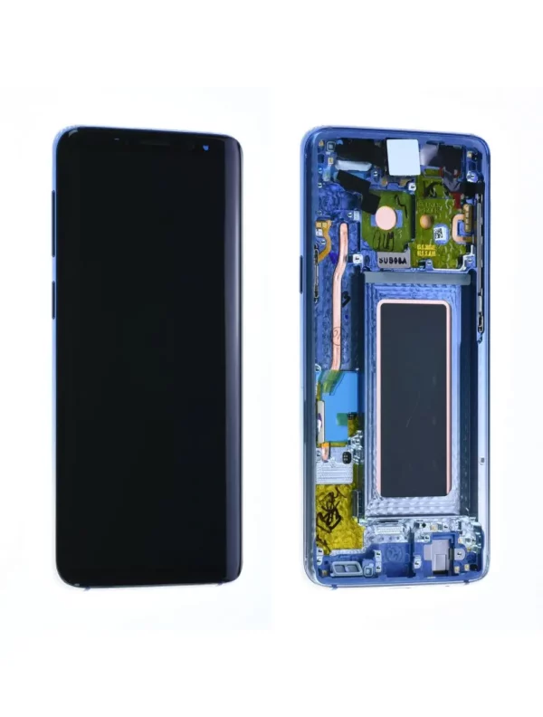 Écran Samsung Galaxy S9 (G960F) Bleu Polaris + Châssis Origine