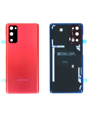 Vitre Arrière Samsung Galaxy S20 FE 4G (G780F) / S20 FE 5G (G781B) Rouge Origine