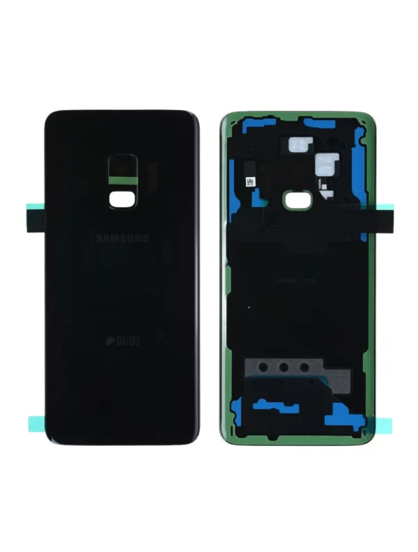 Vitre arrière (Duos) Samsung Galaxy S9 (G960F) Noir Carbone Origine