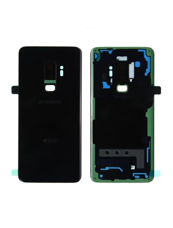 Vitre arrière (Duos) Samsung Galaxy S9+ (G965F) Noir Carbone Origine