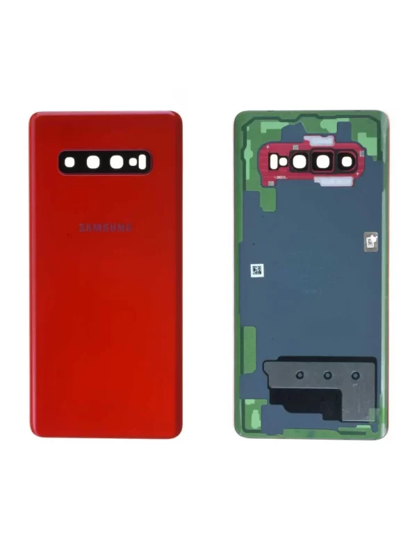 Vitre arrière Samsung Galaxy S10+ (G975F) Rouge Origine