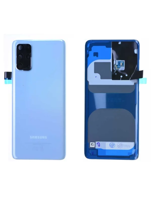 Vitre arrière Samsung Galaxy S20+ 4G (G985F) S20+ 5G (G986B) Bleu Origine