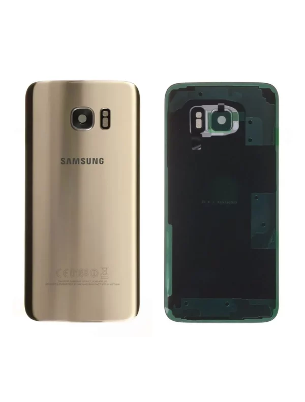 Vitre arrière Samsung Galaxy S7 Edge (G935F) Or Platine Origine