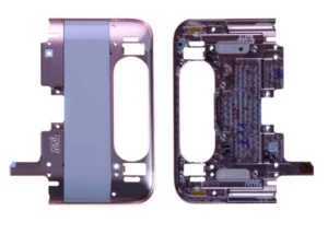 Châssis de glissière supérieur arrière Samsung Galaxy A80 (A805F) Or