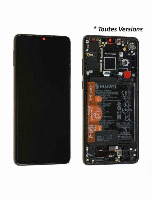 Écran Huawei P30 Noir + Châssis + Batterie (Toutes Versions) Origine