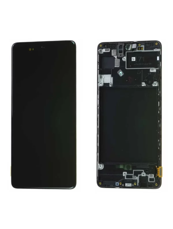 Écran Samsung Galaxy A71 (A715F) Noir + Châssis Origine