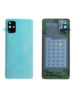 Vitre Arrière Samsung Galaxy A71 (A715F) Bleu Origine