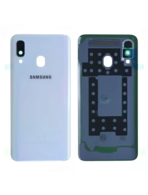 Vitre arrière Samsung Galaxy A40 (A405F) Blanc Origine