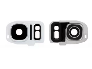 Contour / Vitre cache caméra Samsung Galaxy S7 (G930F) / S7 Edge (G935F) Blanc