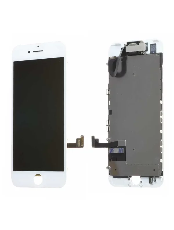 Écran iPhone 7 Blanc + Châssis : Caméra Avant : Ecouteur Origine