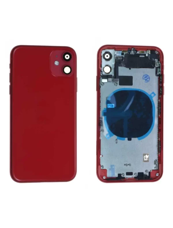 Vitre arrière + Châssis iPhone 11 Rouge