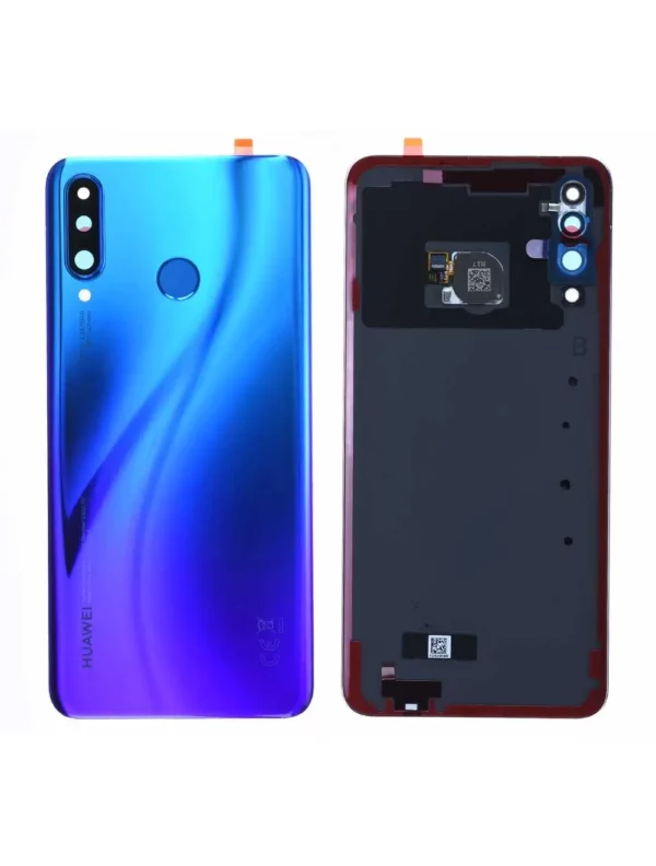 Vitre arrière Huawei P30 Lite Bleu Peacock Origine