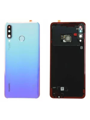 Vitre arrière Huawei P30 Lite Bleu Nacre Origine