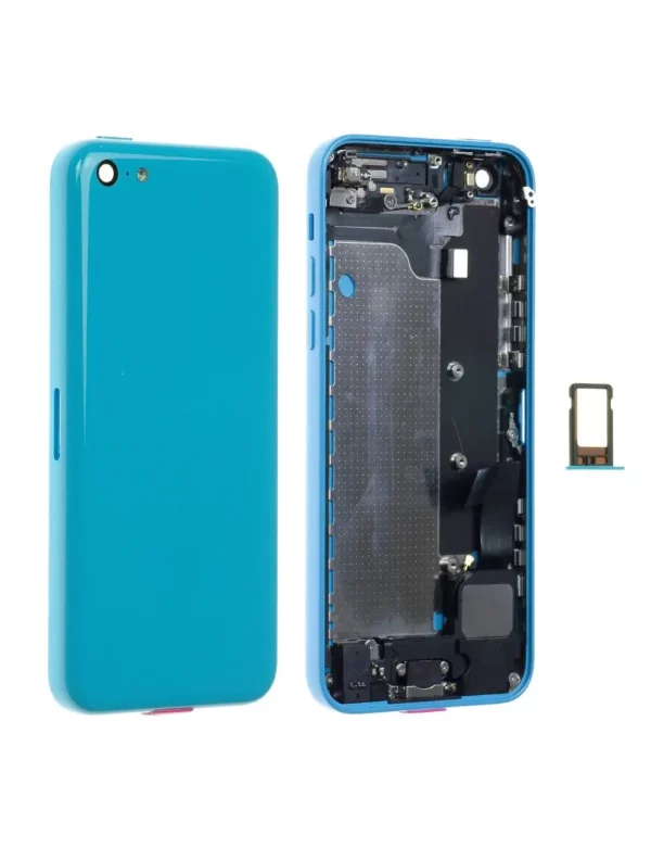 Coque arrière assemblée iPhone 5C Bleu