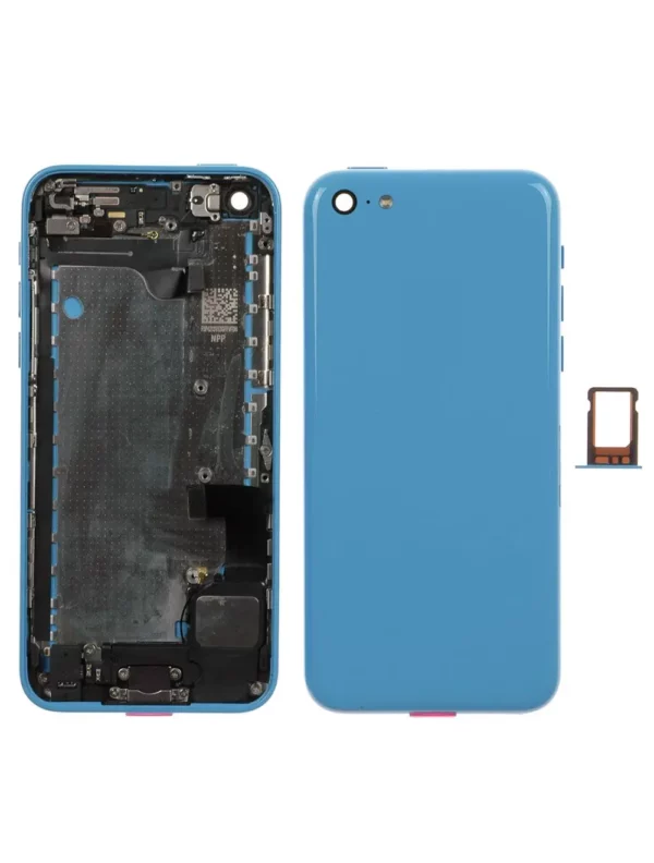 Coque arrière assemblée iPhone 5C Bleu -1