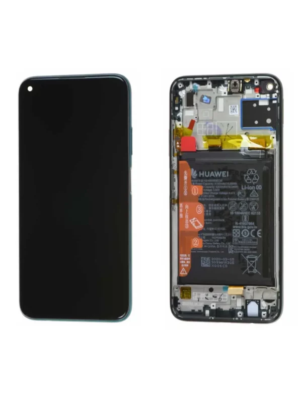 Écran Huawei P40 Lite Vert 4G + Châssis : Batterie Origine