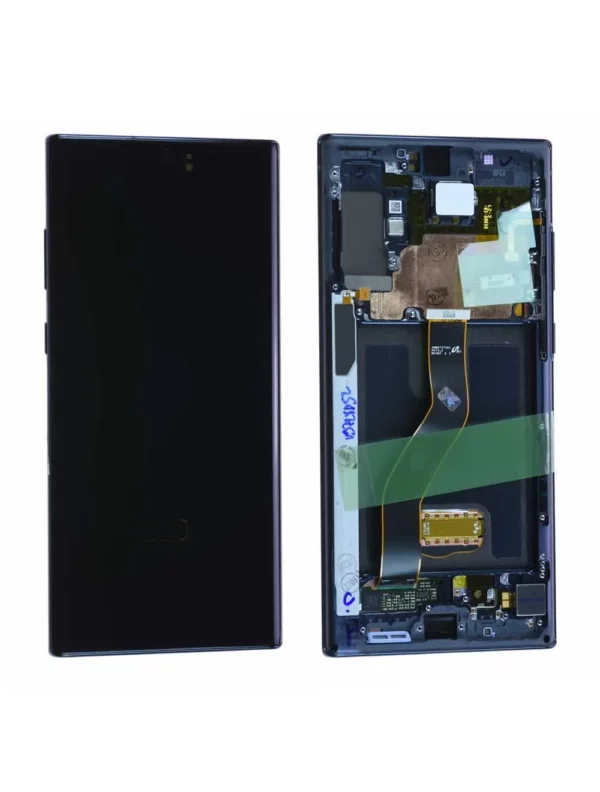 Écran Samsung Galaxy Note 10+ (N975F) Noir Cosmos + Châssis Origine