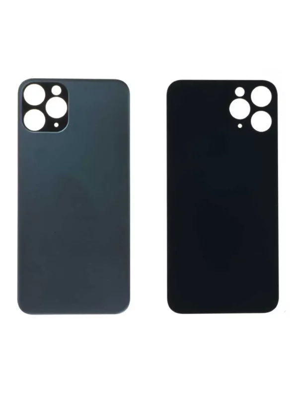 Vitre Arrière iPhone 11 Pro Noir Grand Trou Caméra