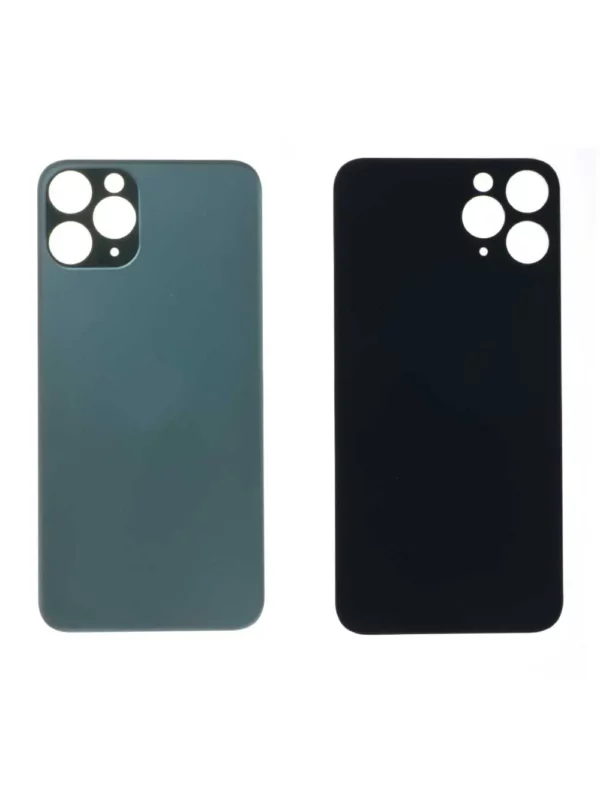 Vitre Arrière iPhone 11 Pro Vert Grand Trou Caméra