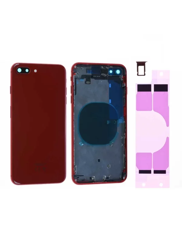 Vitre arrière + Châssis iPhone 8 Plus Rouge