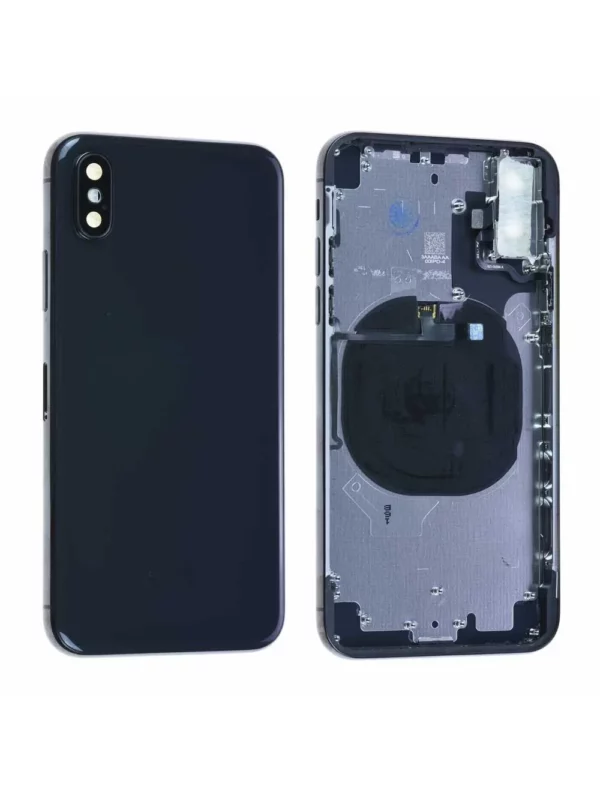 Vitre arrière + Châssis iPhone X Noir