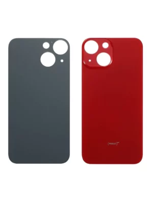 Vitre arrière iPhone 13 Rouge Grand Trou Caméra