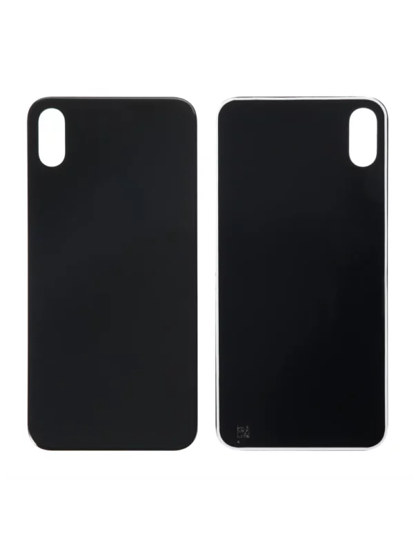 Vitre arrière iPhone X Noir Grand Trou Caméra