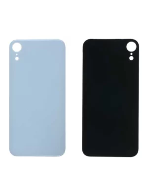 Vitre arrière iPhone XR Blanc Grand Trou Caméra