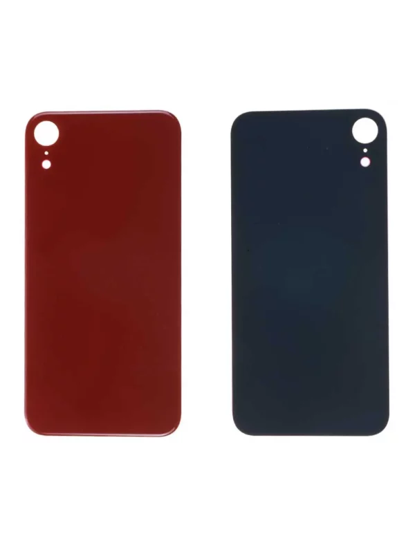 Vitre arrière iPhone XR Rouge Grand Trou Caméra