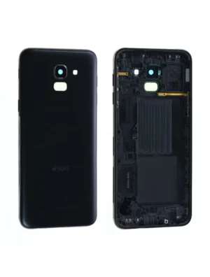 Coque arrière (Duos) / Châssis Samsung Galaxy J6 2018 (J600F) Noir Origine