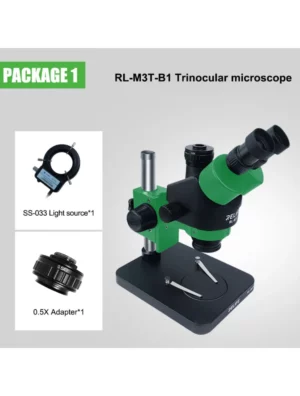 Microscope Trinoculaire Relife RL-M3T-B1 Noir