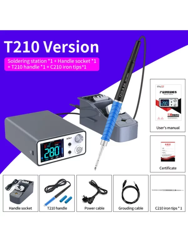 Station à souder (compatible JBC 210) Aixun T3B-210