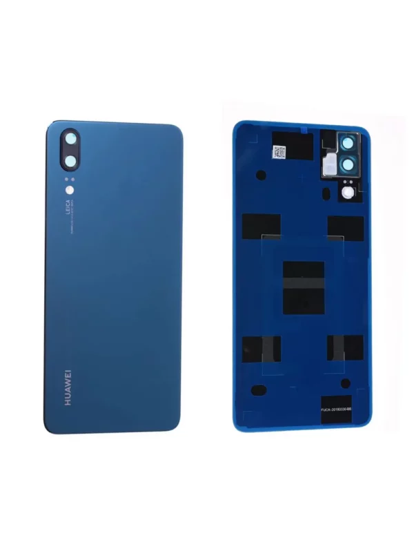 Vitre arrière Huawei P20 Bleu Origine