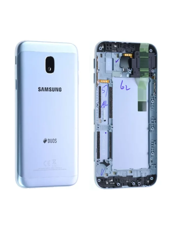 Coque arrière (Duos) Samsung Galaxy J3 2017 (J330F) Bleu