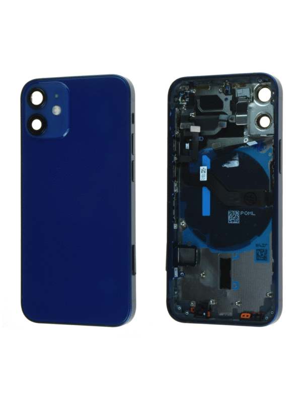 Vitre Arrière + Châssis iPhone 12 Mini Bleu