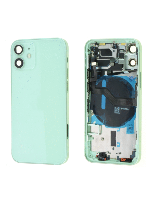 Vitre Arrière + Châssis iPhone 12 Mini Vert