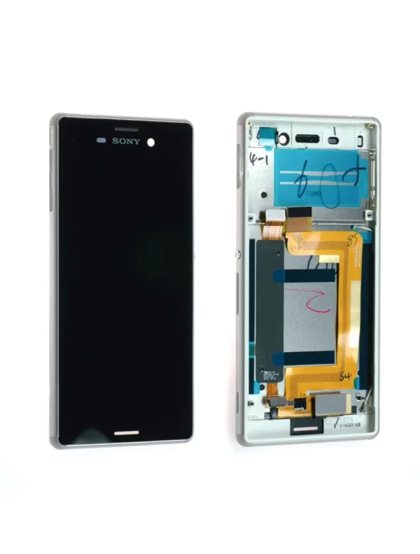 Écran Sony Xperia M4 Aqua (E2353) Argent + Châssis Origine