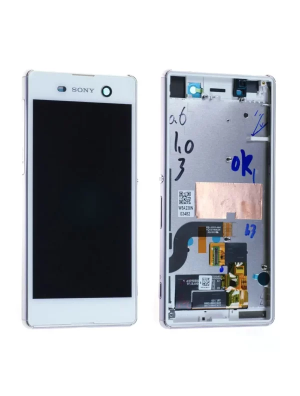 Écran Sony Xperia M5 (E5603) Blanc + Châssis Origine