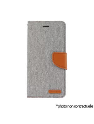 Housse Grainé Mercury Samsung Galaxy Note 5 (N920F) Gris : Marron