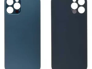 Vitre Arrière iPhone 12 Pro Bleu Grand Trou Caméra