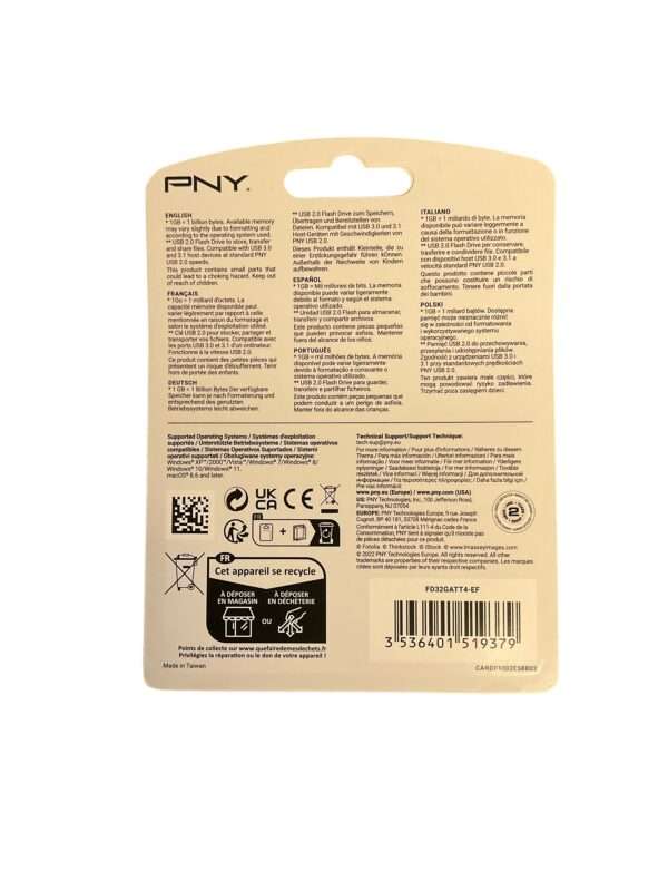 PNY Clé USB Attaché 4 USB 2.0 32 Go